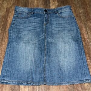 Kut From The Kloth Blue Jean Denim Skirt Sz 8